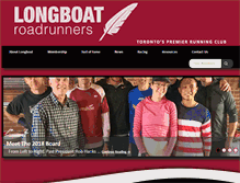 Tablet Screenshot of longboatroadrunners.com